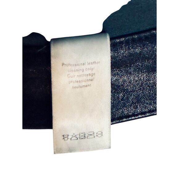 rag & bone / JEAN Washed Black Lamb Leather Skinny Pants – Size 24 - Picture 7 of 8